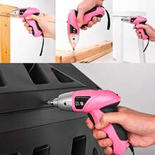 Juego de herramientas de destornillador eléctrico portátil recargable, destornillador eléctrico inalámbrico con accesorios completos y luz LED, adecuado para entusiastas del bricolaje, reparaciones del hogar, montaje de muebles, desmontaje de aparatos eléctricos y bricolaje electrónico - Multicolor - Ver 1