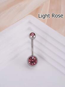 1 buc inel la modă din oțel inoxidabil cu zirconiu cubic, inel pentru buric potrivit pentru buric, bijuterii pentru piercing pentru buric, bară de piercing pentru buric, inele pentru buric, unghii pentru buric, inele pentru buric, bijuterii pentru piercing pentru buric pentru femei și fete, purtare zilnică