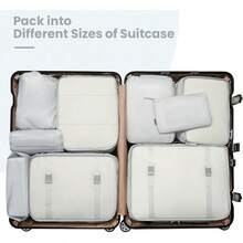 6/8/10 Set Packing Cubes For Travel Luggage Organizer - 10-lightGrey - View 2