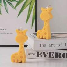 1 pezzo Stampo in silicone morbido per fai-da-te di candele, sapone a forma di giraffa
