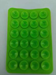 1pc Multifunctional Square Silicone Suction Cup Mobile Phone Stand, 24-Hole Suction Cup With Strong Adhesive Silicone Suction Cup, Suitable For Various Scenarios To Fix And Prevent Phone From Falling, Video Vibration, Phone Selfie Accessories