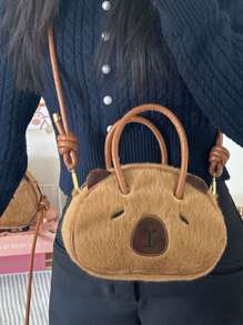 Mochila mini de Capibara para niña; Bolso de hombro lindo para adolescentes; Bolso unisex para estudiantes universitarios