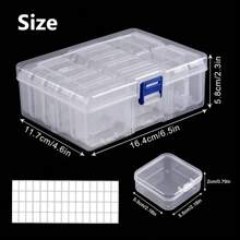 Juego de 30 cajas de almacenamiento de plástico transparente - Solución ultra visible, apilable y ahorradora de espacio para accesorios para el cabello, joyas, cuentas de arroz DIY, herramientas y suministros para manualidades - Organizador ligero y versátil Estuche de organización de viaje Regalos Útiles Escuela