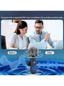 HITOZON Professional Wireless Lavalier Microphone For Smartphone,Wireless Microphone Plug-Play,Lapel Mic For Video Recording,Teaching, Interviews,Podcast,Cordless Omnidirectional Condenser Recording Mic For Vlog