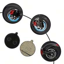 Compatible Disc Brake Pads For Kugoo M4/M4 Pro Scooters And Mountain Bikes - Durable Resin, Black