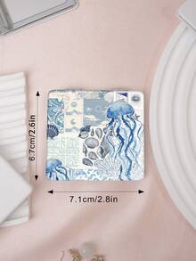 Foldable Compact Vanity Mirror, Lightweight & Ultra-Thin Hand Mirror, Durable PU Leather, Suitable For All Occasions And People, Foldable Square, Portable