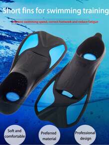 Aletas de natación, aletas de entrenamiento de natación para adolescentes, aletas de natación para viajes, aletas de natación de PP, adecuadas para adolescentes, adultos, mujeres y hombres, artículos esenciales de playa, accesorios de playa, flotador de piscina