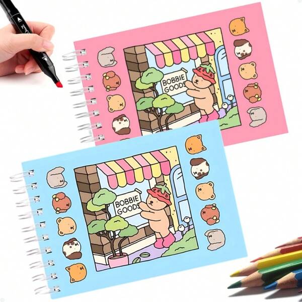 Livro Colorir Bob Goods Colorir Capa Dura 50 Folhas