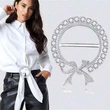 3 Piece Set: Elegant & Simple Shirt Waist Buckle, Multipurpose T-Shirt Hem Clips, High-Quality Scarf Rings, For Fashion Accessories