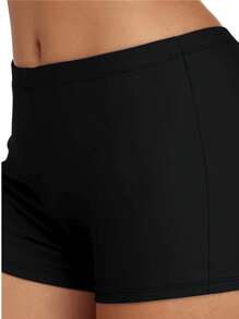 Women's Solid Color High Waist Bikini Bottoms