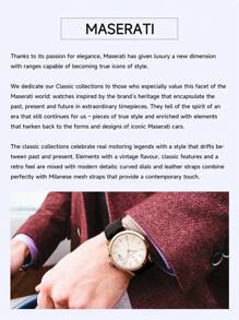 Maserati Men's Quartz Watch With Black Leather Strap And Date Display Dial Gold Case Wrist Watch For Men,R8851125002