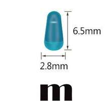 100 件/批 高品质橡胶太空豆 海鲤飞钓蓝色橡胶椭圆形塞子 钓鱼浮标 - 彩色 - 查看 6