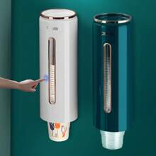 Easy-Install Wall-Mounted Cup Dispenser - Lightweight, No-Drill Paper Cup Holder For Home, Office & Medical Use Cup Dispenser, Wall Mounted Bathroom Cup Holder Fits 3-5oz Plastic And Disposable Paper Cups, Pull Type Water Cooler Cup Holder For Home, Bathroom, Office, Hospital, Gym, Paper Cup Holder, Water Dispenser Cup Holder, Non-Perforated Wall-Mounted Storage Rack Wall-Mounted Disposable Cup Dispenser For Coffee Machines Or Water Dispensers