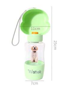 Customized Dog Water Bottle, Personalized With Photo & Name, Portable Pet Water Feeder With Leak-Proof Bowl, Suitable For Outdoor Walking, Hiking, Travel, 20oz Capacity For Small To Large Dogs & Cats