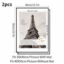 1pc/2pcs Large Aluminum Alloy Photo Frame, Gold, Silver, Black Metal Poster Frame, Narrow Matte Rounded Minimalist Art Frame, A2 Certificate Photo Frame, 50x70cm Personal Art Portrait Frame, 40x50cm Brick Painting Frame, 50x60cm Decorative Painting Frame, Home Wall Decor Frame, Comes With Backing Board And Installation Accessories. - Multicolor - View 13