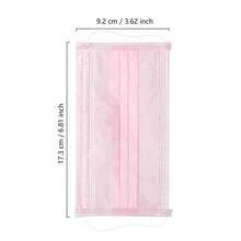 50/100pcs Adult Disposable Face Masks (Pink, Black, White), Breathable Pink Solid Color Masks, Full Protection, Suitable For Men And Women - Pink - View 7