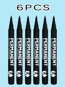 6 pièces Stylo marqueur acrylique haute brillance, séchage rapide, imperméable, indélébile, forte puissance de marquage, embout souple pour une écriture fluide, à utilisation polyvalente