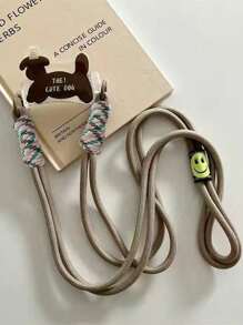 1pc Cartoon Animal Phone Holder Lanyard, Cute Dog Cross-Body Strap Necklace Phone Chain, Women