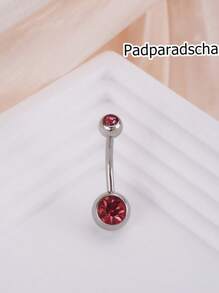 1 buc inel la modă din oțel inoxidabil cu zirconiu cubic, inel pentru buric potrivit pentru buric, bijuterii pentru piercing pentru buric, bară de piercing pentru buric, inele pentru buric, unghii pentru buric, inele pentru buric, bijuterii pentru piercing pentru buric pentru femei și fete, purtare zilnică