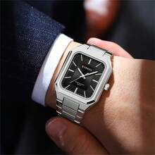 Relógio Masculino CURREN, Marca de Luxo, Militar do Exército, Pulseira de Aço Inoxidável Original, À Prova d'Água, Calendário, Quartzo, Presente, 8457