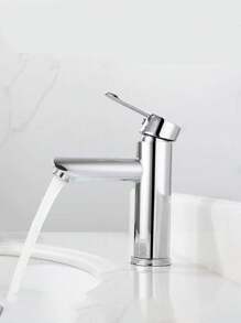 1 pezzo Rubinetto elegante in acciaio inossidabile per acqua calda e fredda per il lavandino del bagno, perfetto per lavarsi le mani e il viso in bagno o per l'uso nel lavello della cucina