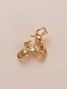 1 Pieza Colgante con temas de viaje como pez azul pequeño, concha de amor, luna, pizza, avión, alas, carta de amor, lazo, taza de café, bicicleta, tarjeta postal, motocicleta, camello, mariposa, pez negro y blanco pequeño, incrustad o con circonia, utilizado para hacer collares, pulseras, pendientes, llaveros, hebillas de bolso, cadenas de zapatos DIY, chapado en oro de 18K, resistente al agua y al sudor, joyería para damas, accesorios para damas, regalos para esposas, madres, novias