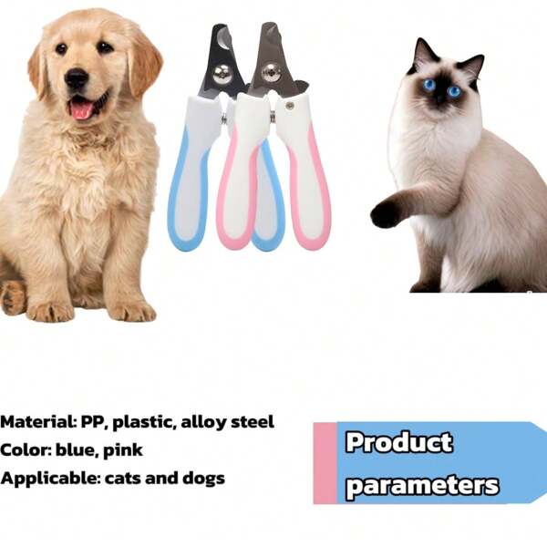 [Pet Nail Clippers To Trim Nails Without Injury] Pet Supplies Nail Clippers Manufacturer Wholesale Cleaning & Beauty Tools Portable Compact Dog Nail Clipper Set, Stainless Steel Pet Nail Trimmer Anti-Scratch