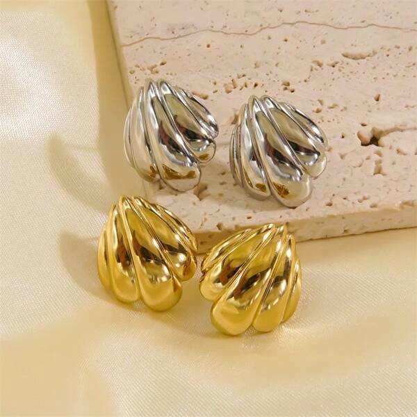1 par/2 pares de pendientes de botón elegantes y versátiles de diseño exclusivo de alta gama para mujeres