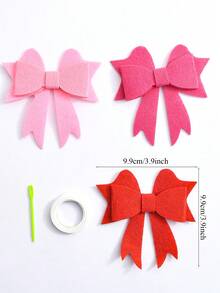 1 套公主粉色蝴蝶结花环，适用于迎婴派对装饰、性别揭秘派对用品、可调节花卉婴儿房墙壁挂饰，适用于婴儿生日、家居墙壁装饰 - 彩色 - 查看 2