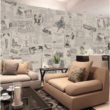 1 Rolle gelbes Vintage-Zeitungspapier selbstklebende PVC-Tapete, abnehmbare Vinyl-Aufkleber mit Abzieh-Klebe-Wandkunst, Heimdekoration für Wohnzimmer, Schlafzimmer, Büro, Schlafzimmerdekoration im Vintage-Stil, einfache Anwendung, ästhetische Raumdekoration, Möbel, Tapete, Wandaufkleber, Wanddekoration, Tapetensticker, Wandküchendekoration