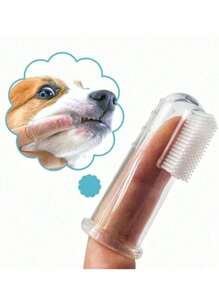 1/3/5pcs Pet Finger Toothbrush Pet Toothbrush Silicone Toothbrush Puppy Cat Finger Set Brush Finger Pet Toothbrush Small Size Suitable For Dogs And Cats