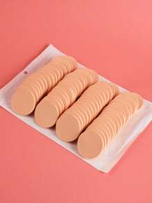 48/24/12/6pcs New Disposable Makeup Sponges - Concealer Sponges, Foundation Sponges, Cleansing Sponges, Wet & Dry Use Makeup Tools
