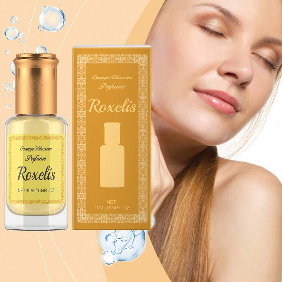 Orange Blossom Aromatic Essential Oil, Natural Long-Lasting And Rich Fragrance, Roll-On Design Fragrance, Fresh And Charming, Convenient For Daily Use, 10ml