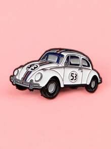 1 PIEZA Broche de esmalte de auto retro, broches de dibujos animados para niños, alfileres de solapa, insignia para mochila, accesorios de disfraz, regalos de joyas lindas