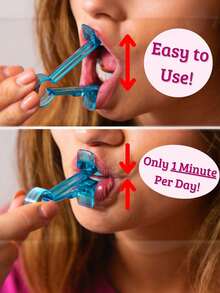 无需电池的V型瘦脸器 - 双效面部按摩器，男女通用V型脸美容按摩器，无需电池，无香型，紧致肌肤，减少面部肌肉松弛