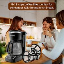 Coffee Machine Filter, Water Powder Tea Water Separator, Coffee Filter Basket With Handle, Tea Maker Filter, Nylon Net Water Filter, Coffee Machine Filter Net Back To School - Multicolor - View 2