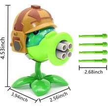 Plants And Zombies Toys Action Figures Zombies PVZ Toys Set 1 Series Great Gifts For Kids And Fans,Birthday And Christmas Party - Dark Green - View 4