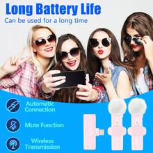 Wireless Lavalier Microphone For IPhone Type-C And Android Cameras, Plug And Play, Professional Noise Cancelling Clip-On Microphone For Creators And Interviews (50mAh Rechargeable Battery) - Pink - View 7