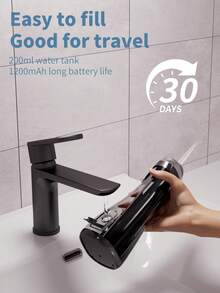 1 件装口腔冲洗器便携式牙科水牙线无绳 USB 充电式水流牙线牙签 4 个喷嘴 3 种模式 - 白色用于清洁牙齿适合旅行和家庭 - 彩色 - 查看 7