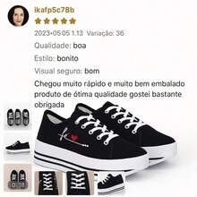 Kit 2 Pairs Original Comfortable Casual Women's Sneakers Direct From The Factory - Xem 4