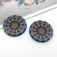 2pcs Flower Print Car Cup Holder Coasters, Anti-Slip Shockproof Universal Fashion Car Coasters, Insert Interior Accessories, Party Gift