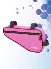 Solid Color Bicycle Front Beam Bag, Large Capacity Storage Triangle Tool Bag For Mountain & Road Bikes - Multicolor - View 9