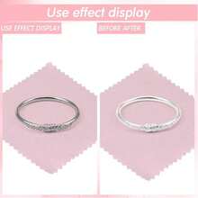 Double Sided Velvet Silver Polishing Cloth, Jewelry & Silverware Cleaning & Polishing Cloth - Pink - View 7