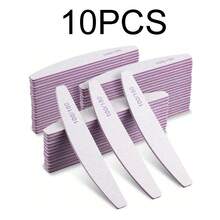 100/180 号指甲锉 双面砂纸板 可水洗砂纸板 可重复使用指甲锉 美甲工具 适用于天然指甲 水晶甲 家用和美甲沙龙 - 白色 - 查看 8