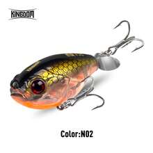 Kingdom GoldPop 35 毫米 5.4 克 顶级水面巨无霸波爬鱼饵 梭子鱼钓鱼浮动摇摆器 人造硬饵 带螺旋桨 - 彩色 - 查看 6