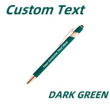 1pc Custom Ballpoint Pen, Personalized Soft Touch, Customized Metal Retractable Pen With Oval Body, Medium Point, Ideal For Women And Men Gifts, Christmas, Mother's Day, Birthday, Corporate Customization Back To School - Multicolor - View 10