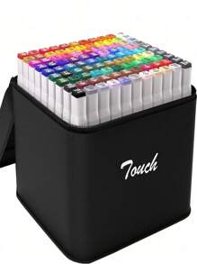 12/24/30/36/40/48/60/80/100/120/168/204/262 colores Bolígrafos de marcador metálico Touchhero, tonos vívidos, puntas finas - multiusos para pintura de rocas, arte, vidrio y elaboración de tarjetas