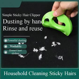 Reusable Silicone Lint Remover Brush, Machine Washable Clothes Fuzz Shaver Cleaning Tool