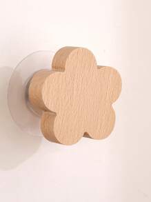 1pc Cute Wooden Cabinet Door Handles - Polished Finish, Star & Moon Design For Youngsters' Room Wardrobe And Drawer Pulls, Wooden Star Moon Kitten Animal Design Cabinet Handles, Suitable For Children's Room Cute Dresser Closet Cabinet Drawer Handle Baby Home Creative Drawer Handles Pulls