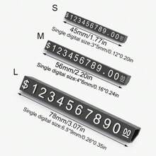 10Sets Mini Adjustable Price Tag Sets, Price Three-Dimensional Number Signs, Snap Design, Easy To Install, Can Be Used For Jewelry, Watches And Daily Office Display Price Signs, Suitable For Display Stands, Small Counters, Jewelry Retail Stores, Automatic Vending Machines, Store Decorations